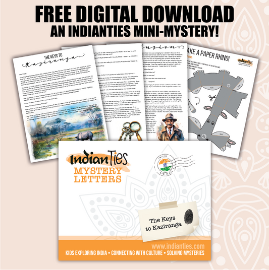 The Keys to Kaziranga: An IndianTies Mini Mystery FREE Download (Digital File)